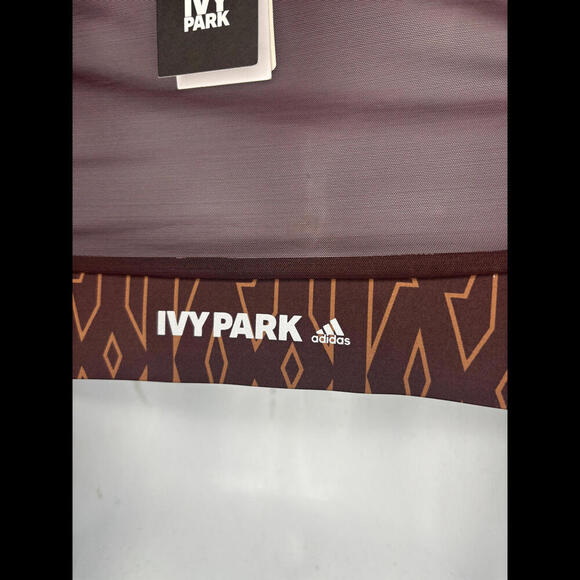 NWT IVY Park Adidas Women's Sz S Mesh Monogram Cropped Top (1603) - Picture 5 of 7